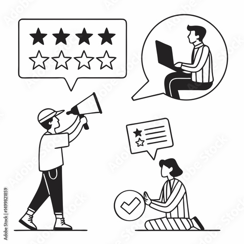 Online reviews feedback testimonials customer satisfaction