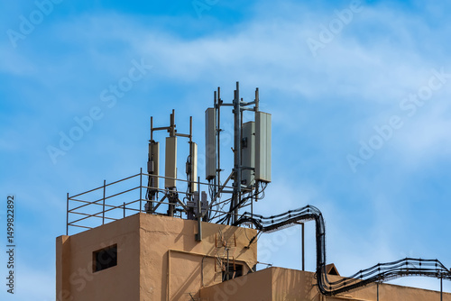 connected communications and telecommunications antennas
