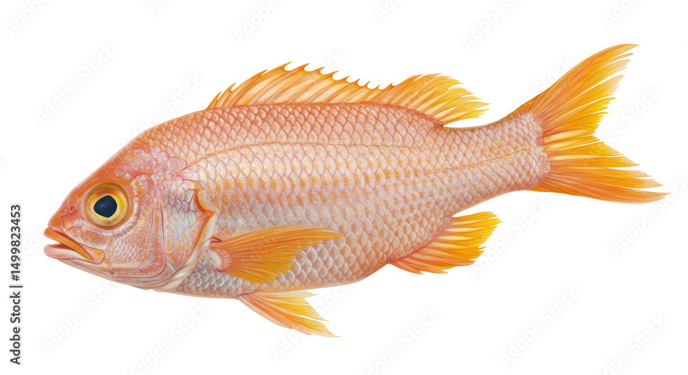 Isolated Red Fish Isolated Red Fish