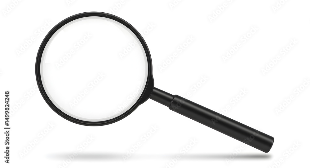 magnifying glass on white background magnifying glass on white background