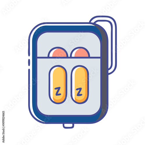 A case with earplugs for traveling in a minimalistic style