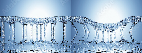 Εκτύπωση καμβά Collagen serum drop enhancing fibers regeneration skin tissues