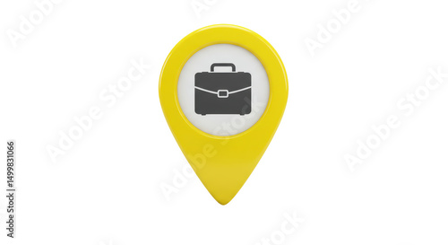 Isolated Yellow Location Pin with Briefcase Icon Free Download Isolated Yellow Location Pin with Briefcase Icon - GFXLoad