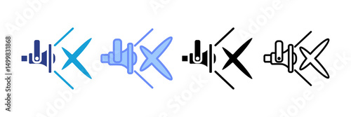 Spotlight Icon Set Multiple Style Collection