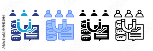 Lead Generation Icon Set Multiple Style Collection