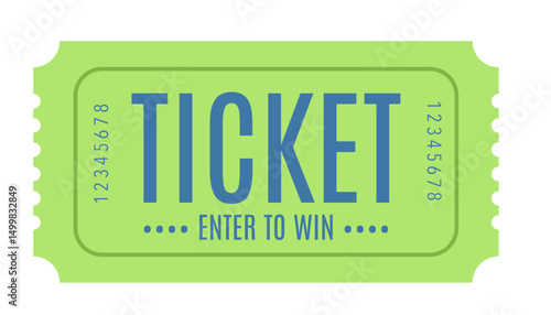 Admit one ticket, Ticket	