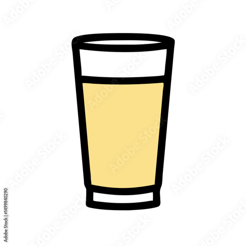 Rocks Glass with Ice Cubes – Vector Drink Icon

