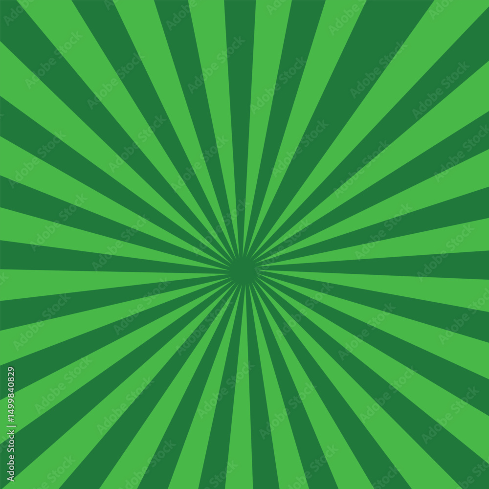 Green Sunburst Pattern Background. Green Sunburst Pattern Background.