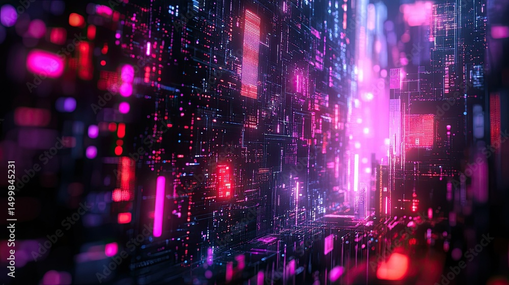 Cyber-themed abstract circuit design, AI-generated Cyber-themed abstract circuit design, AI-generated