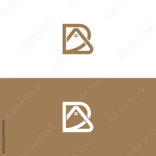 BA letter creative real estate vector logo design . BA creative initials letter logo concept.