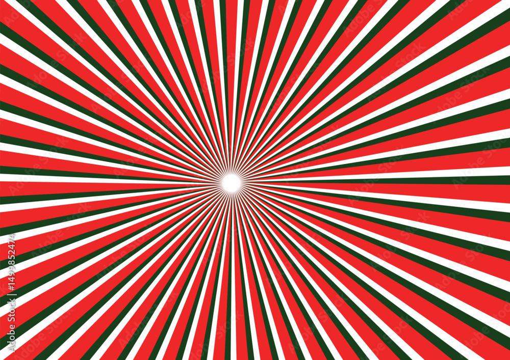 Fototapeta premium Abstract background with rays, Comics Red background
