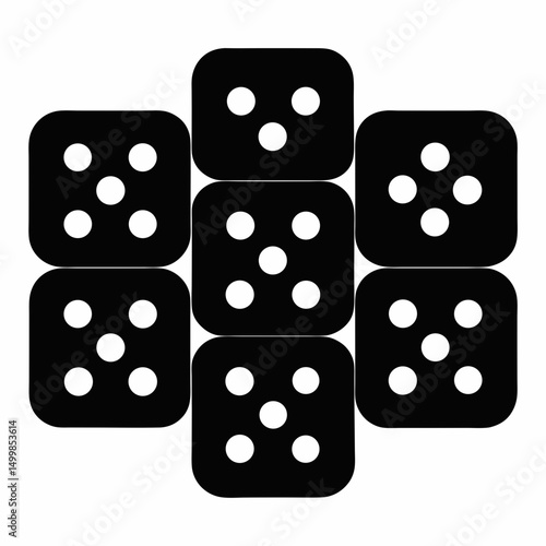 dice on black