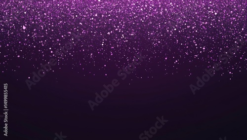 Purple glitter falling on dark background (1)