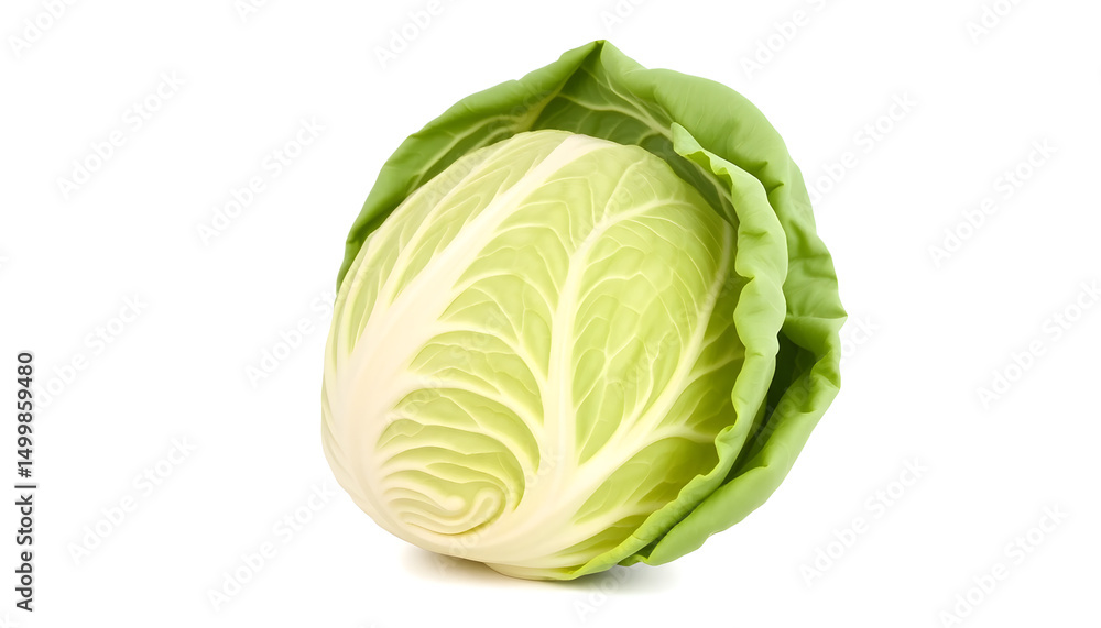 Fototapeta premium Fresh cabbage harvest farm market food photography natural light close-up organic produce