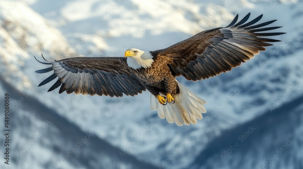 Obraz premium bald eagle in flight