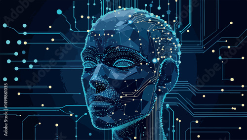 computer motherboard  background vector .