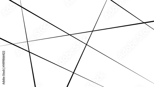 Random geometric line pattern on a transparent background, abstract seamless line vector. Random chaotic lines abstract geometric patterns of modern design. 

