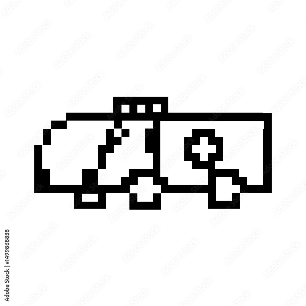 Fototapeta premium pixel ambulance