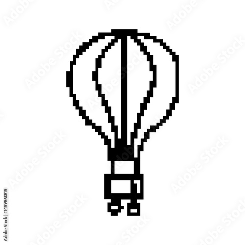pixel hot balloon