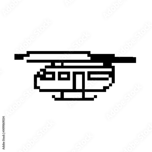 pixel helicopter