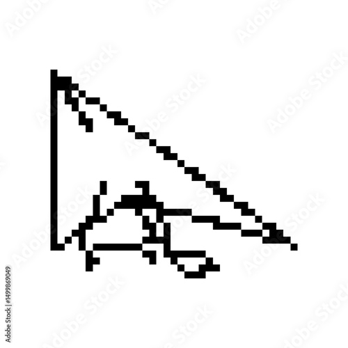 pixel paper plane