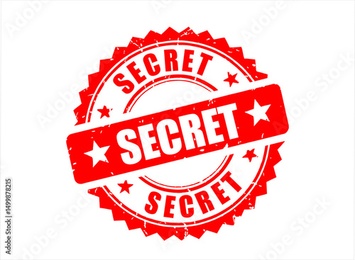 Secret stamp vector design.