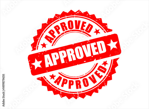 Approved stamp sign/symbol vector design