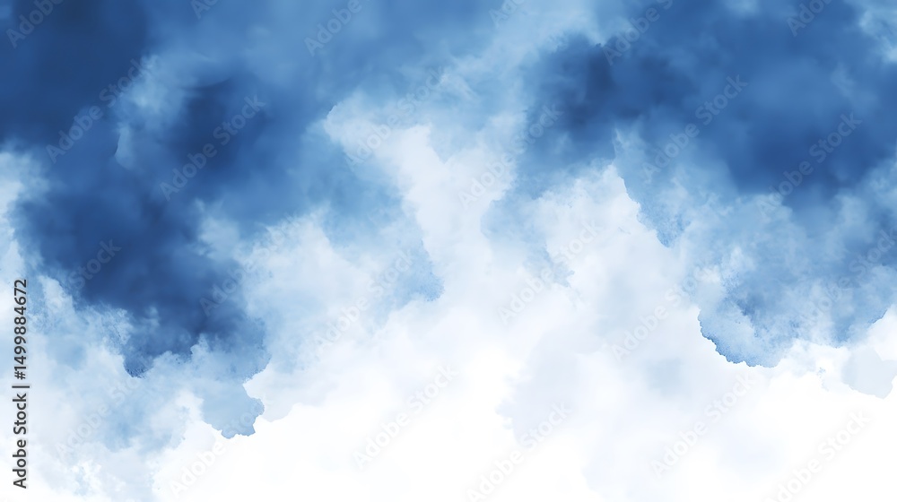 Obraz premium Soft, diffused clouds against a bright backdrop.