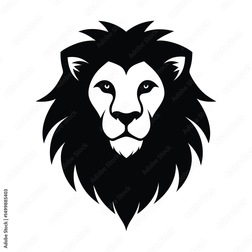 Obraz premium lion head vector