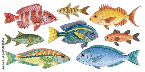 Vibrant Fish Illustration C...