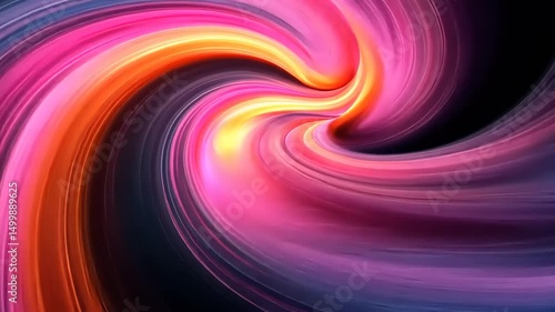Abstract Swirls: A Dynamic and Colorful Background Video with Flowing Light Patterns