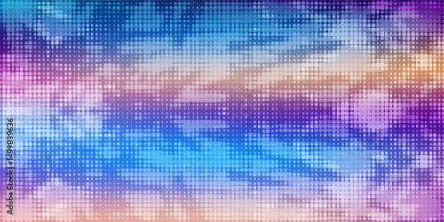 Colorful iridescent holographic foil texture, vector illustration with pastel unicorn rainbow background, pastel color glass