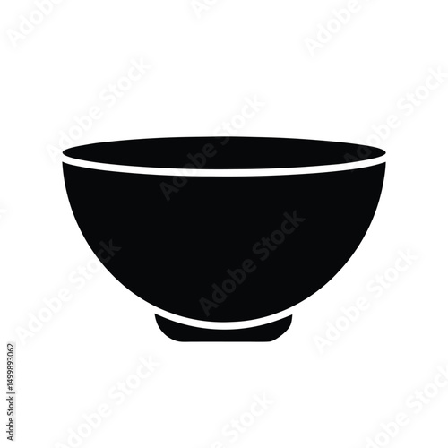 Ceramic Bowl on White Background – Clean and Minimalist Kitchenware Image for Culinary, Advertising, or Product Design Projects
