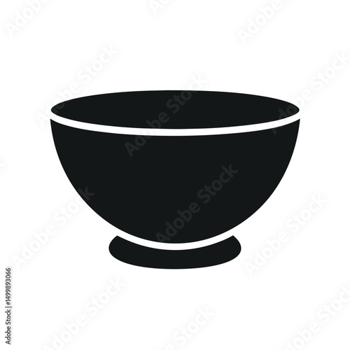 Ceramic Bowl Isolated on White Background – High-Quality Kitchenware Image for Cooking, Product Display, or Design Use
