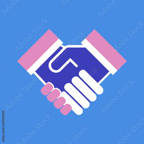 handshake icon, handshake vector illustration-simple illustration of handshake, perfect for handshake logos and icons