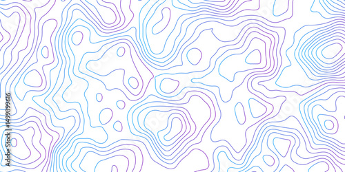 Abstract Topographic Contour Lines. Seamless Abstract Topographic Map Background. Gradient Contour Lines