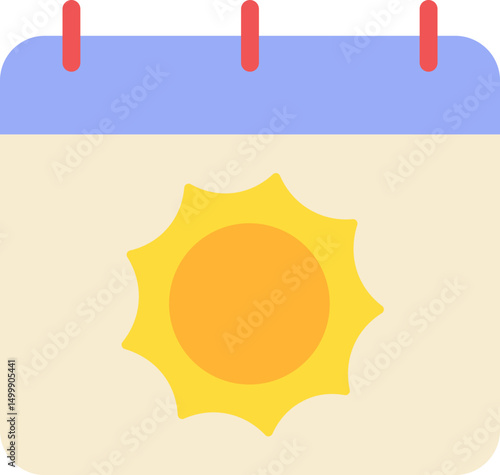 Summertime Flat Icon