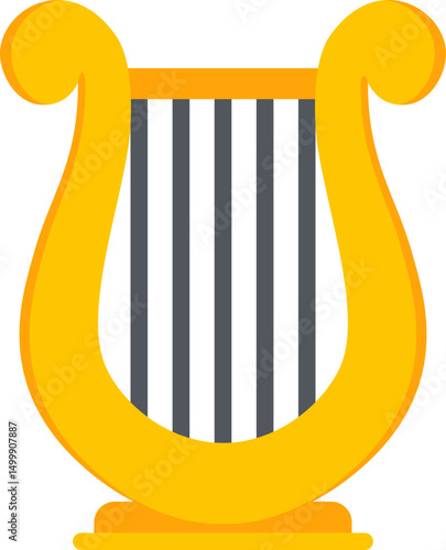 Lyre Flat Icon