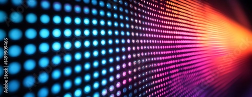 Wallpaper Mural Colorful LED light tunnel, abstract background Torontodigital.ca