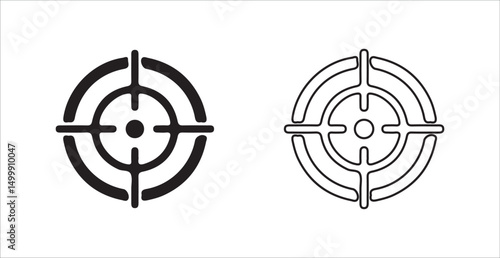 shooting target isolated