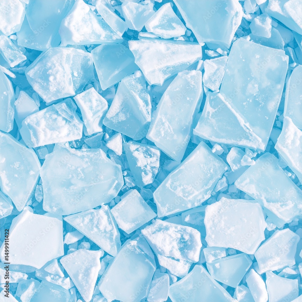 Frozen Ice Crystal Pattern Seamless Frozen Ice Crystal Pattern Seamless