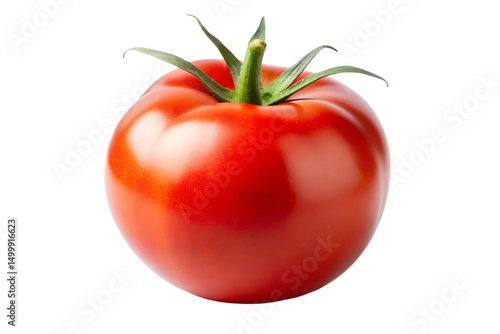 Wallpaper Mural Single red tomato isolated on white background png isolated on a white background Torontodigital.ca