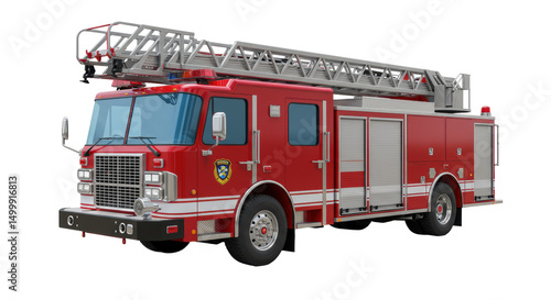 Isolated Pumper Firetruck