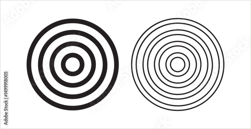 black and white circles