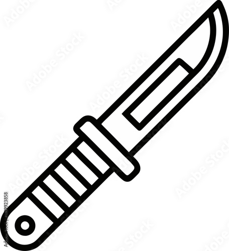 scalpel vector outline icon on white or transparent background