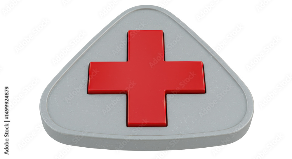 Obraz premium Isolated Medical cross sign