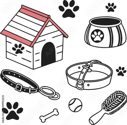 Vector illustration set of eco-friendly food and recycling icons collection
