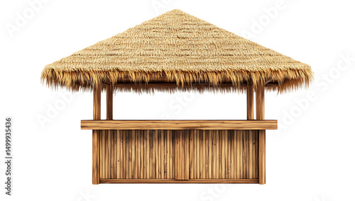 Tropical Tiki Bar Hut illustration