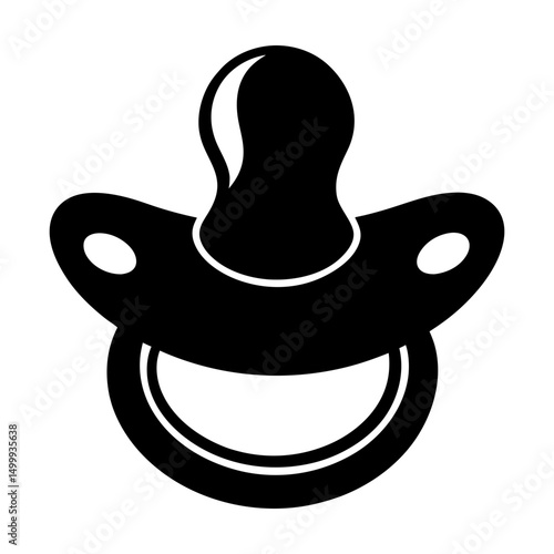 Pacifier Silhouette vector