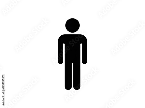 Minimalist human figure symbol.